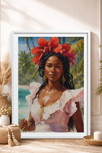 HOMEPACK Ahşap Çerçeveli Tablo Çerçeveli Poster Sanatsal Modern Duvar Dekoru TK-764