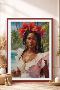 HOMEPACK Ahşap Çerçeveli Tablo Çerçeveli Poster Sanatsal Modern Duvar Dekoru TK-764