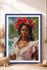 HOMEPACK Ahşap Çerçeveli Tablo Çerçeveli Poster Sanatsal Modern Duvar Dekoru TK-764