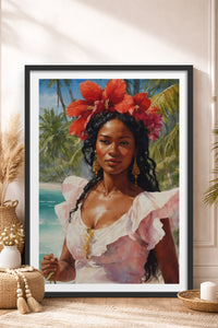 HOMEPACK Ahşap Çerçeveli Tablo Çerçeveli Poster Sanatsal Modern Duvar Dekoru TK-764