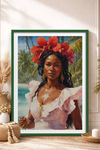 HOMEPACK Ahşap Çerçeveli Tablo Çerçeveli Poster Sanatsal Modern Duvar Dekoru TK-764