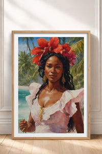 HOMEPACK Ahşap Çerçeveli Tablo Çerçeveli Poster Sanatsal Modern Duvar Dekoru TK-764
