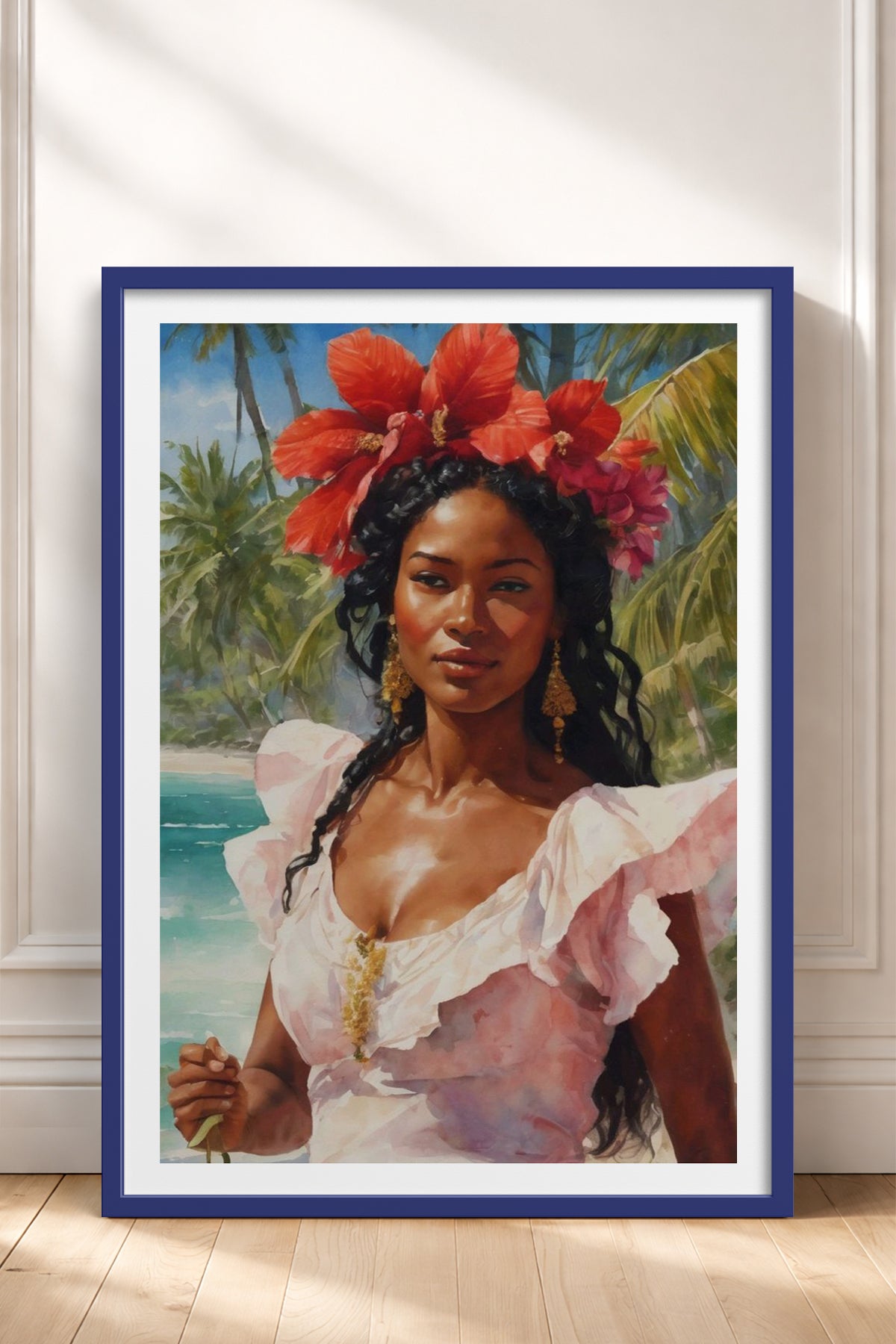 HOMEPACK Ahşap Çerçeveli Tablo Çerçeveli Poster Sanatsal Modern Duvar Dekoru TK-764
