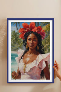 HOMEPACK Ahşap Çerçeveli Tablo Çerçeveli Poster Sanatsal Modern Duvar Dekoru TK-764