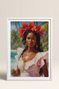 HOMEPACK Ahşap Çerçeveli Tablo Çerçeveli Poster Sanatsal Modern Duvar Dekoru TK-764