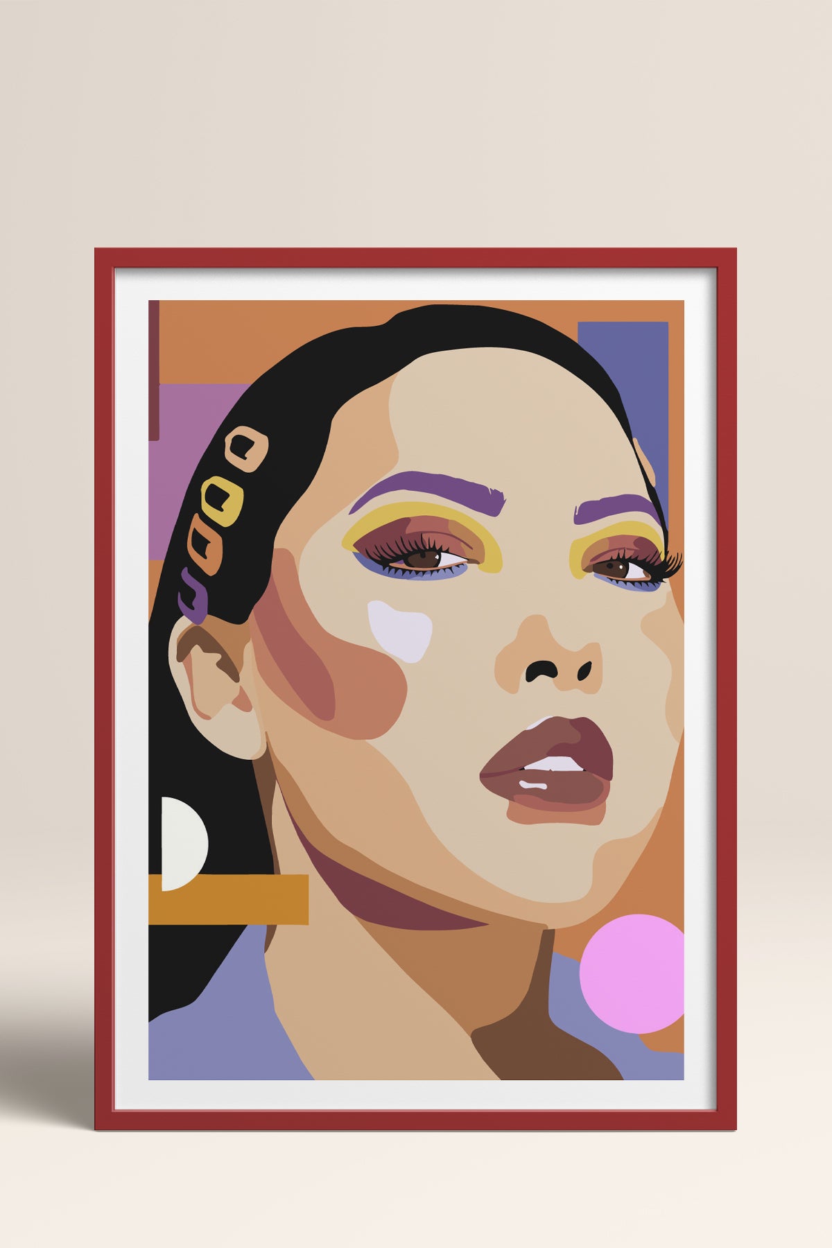 HOMEPACK Ahşap Çerçeveli Tablo Çerçeveli Poster Sanatsal Modern Duvar Dekoru TK-765