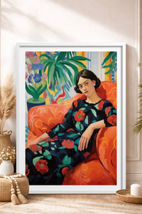 HOMEPACK Ahşap Çerçeveli Tablo Çerçeveli Poster Sanatsal Modern Duvar Dekoru TK-766