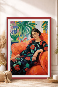 HOMEPACK Ahşap Çerçeveli Tablo Çerçeveli Poster Sanatsal Modern Duvar Dekoru TK-766