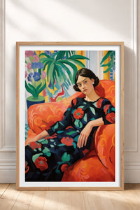 HOMEPACK Ahşap Çerçeveli Tablo Çerçeveli Poster Sanatsal Modern Duvar Dekoru TK-766