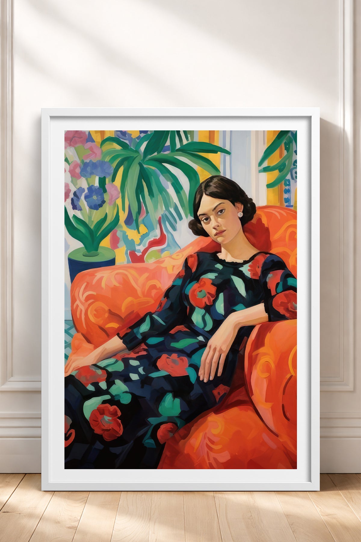HOMEPACK Ahşap Çerçeveli Tablo Çerçeveli Poster Sanatsal Modern Duvar Dekoru TK-766