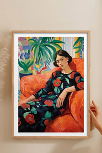HOMEPACK Ahşap Çerçeveli Tablo Çerçeveli Poster Sanatsal Modern Duvar Dekoru TK-766