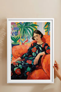 HOMEPACK Ahşap Çerçeveli Tablo Çerçeveli Poster Sanatsal Modern Duvar Dekoru TK-766