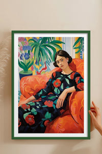 HOMEPACK Ahşap Çerçeveli Tablo Çerçeveli Poster Sanatsal Modern Duvar Dekoru TK-766