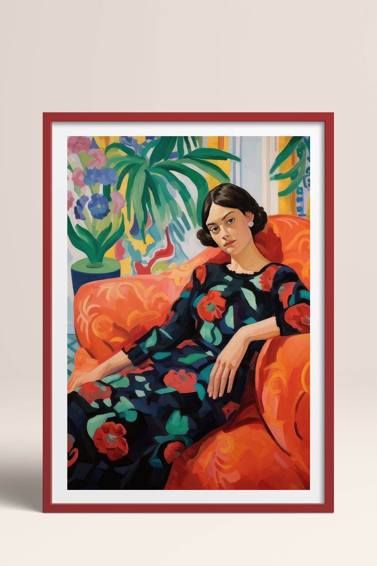 HOMEPACK Ahşap Çerçeveli Tablo Çerçeveli Poster Sanatsal Modern Duvar Dekoru TK-766