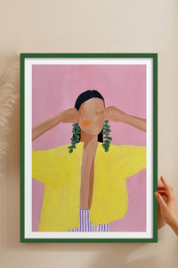 HOMEPACK Ahşap Çerçeveli Tablo Çerçeveli Poster Sanatsal Modern Duvar Dekoru TK-768