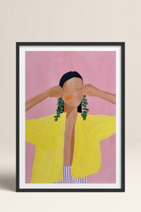 HOMEPACK Ahşap Çerçeveli Tablo Çerçeveli Poster Sanatsal Modern Duvar Dekoru TK-768