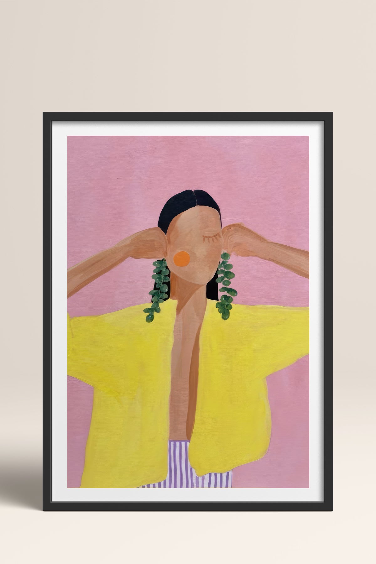 HOMEPACK Ahşap Çerçeveli Tablo Çerçeveli Poster Sanatsal Modern Duvar Dekoru TK-768