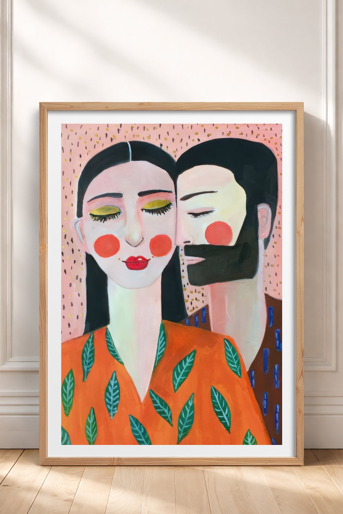 HOMEPACK Ahşap Çerçeveli Tablo Çerçeveli Poster Sanatsal Modern Duvar Dekoru TK-769