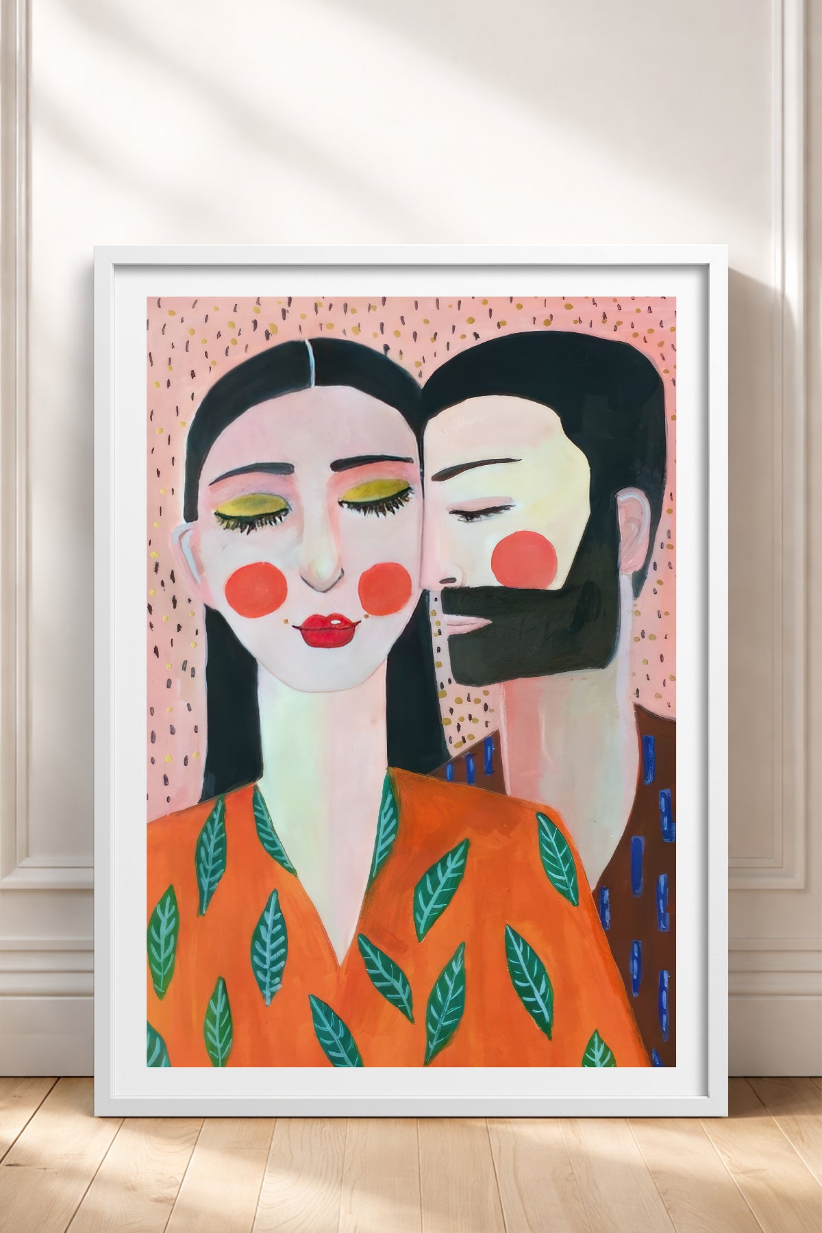 HOMEPACK Ahşap Çerçeveli Tablo Çerçeveli Poster Sanatsal Modern Duvar Dekoru TK-769