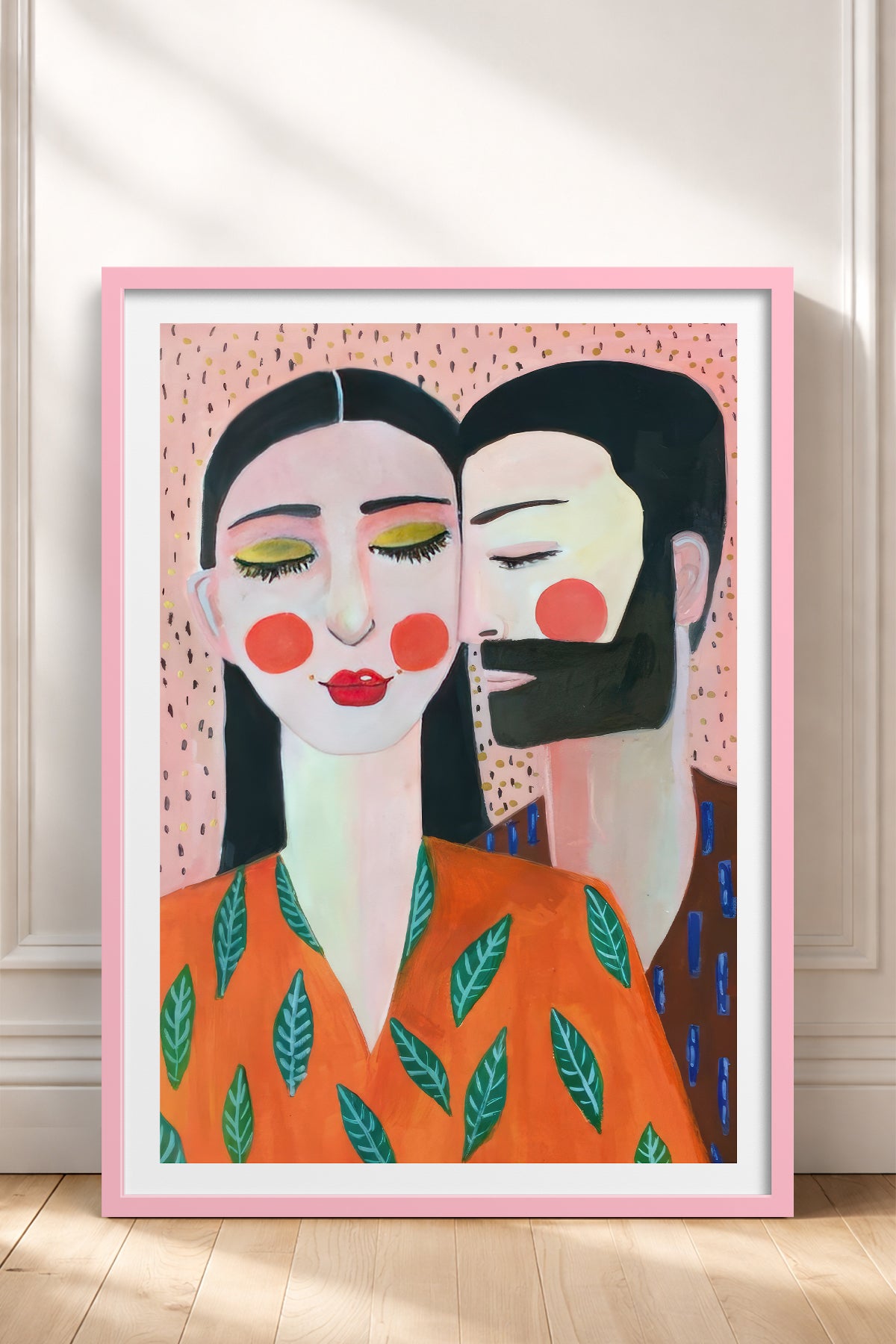 HOMEPACK Ahşap Çerçeveli Tablo Çerçeveli Poster Sanatsal Modern Duvar Dekoru TK-769