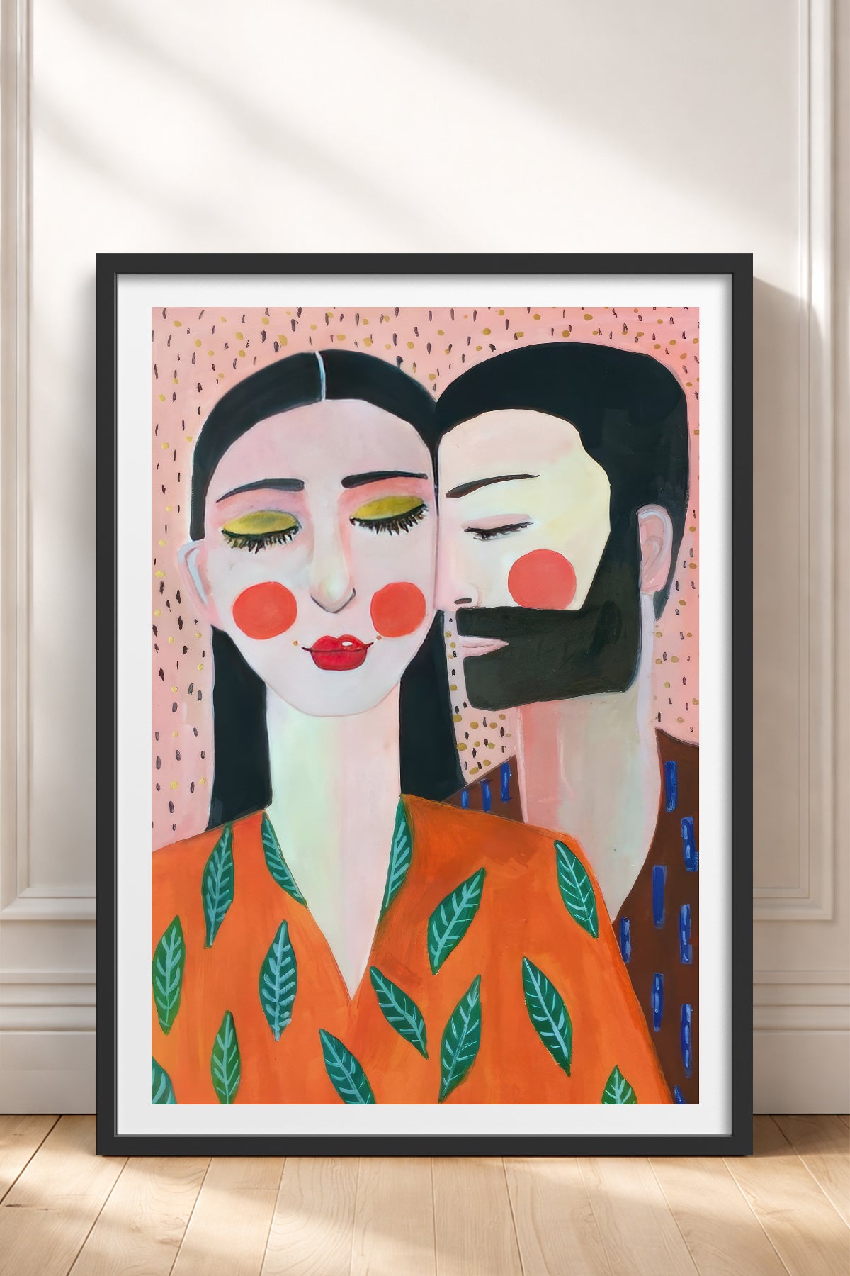HOMEPACK Ahşap Çerçeveli Tablo Çerçeveli Poster Sanatsal Modern Duvar Dekoru TK-769