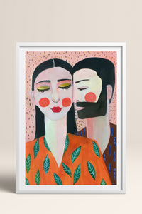 HOMEPACK Ahşap Çerçeveli Tablo Çerçeveli Poster Sanatsal Modern Duvar Dekoru TK-769