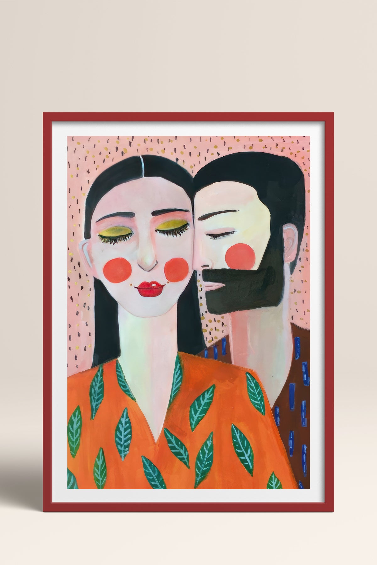 HOMEPACK Ahşap Çerçeveli Tablo Çerçeveli Poster Sanatsal Modern Duvar Dekoru TK-769