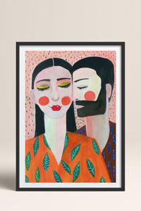 HOMEPACK Ahşap Çerçeveli Tablo Çerçeveli Poster Sanatsal Modern Duvar Dekoru TK-769