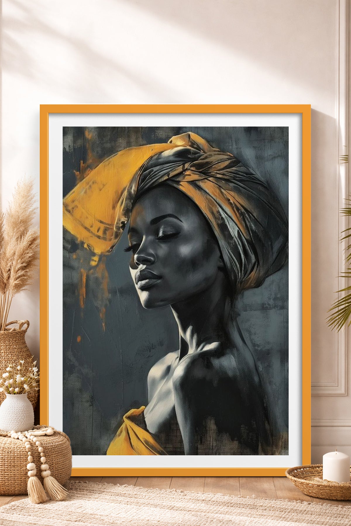 HOMEPACK Ahşap Çerçeveli Tablo Çerçeveli Poster Sanatsal Modern Duvar Dekoru TK-770