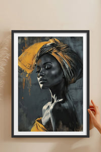 HOMEPACK Ahşap Çerçeveli Tablo Çerçeveli Poster Sanatsal Modern Duvar Dekoru TK-770