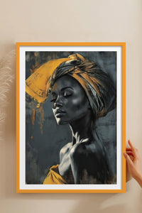HOMEPACK Ahşap Çerçeveli Tablo Çerçeveli Poster Sanatsal Modern Duvar Dekoru TK-770