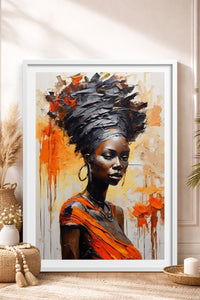 HOMEPACK Ahşap Çerçeveli Tablo Çerçeveli Poster Sanatsal Modern Duvar Dekoru TK-771