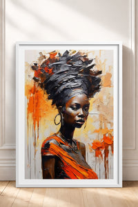 HOMEPACK Ahşap Çerçeveli Tablo Çerçeveli Poster Sanatsal Modern Duvar Dekoru TK-771
