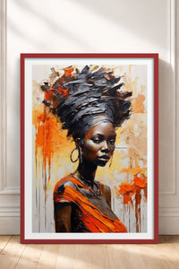 HOMEPACK Ahşap Çerçeveli Tablo Çerçeveli Poster Sanatsal Modern Duvar Dekoru TK-771
