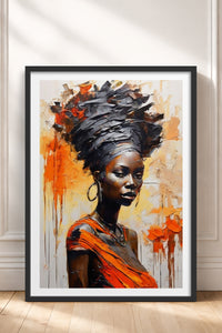 HOMEPACK Ahşap Çerçeveli Tablo Çerçeveli Poster Sanatsal Modern Duvar Dekoru TK-771