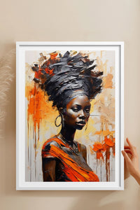 HOMEPACK Ahşap Çerçeveli Tablo Çerçeveli Poster Sanatsal Modern Duvar Dekoru TK-771