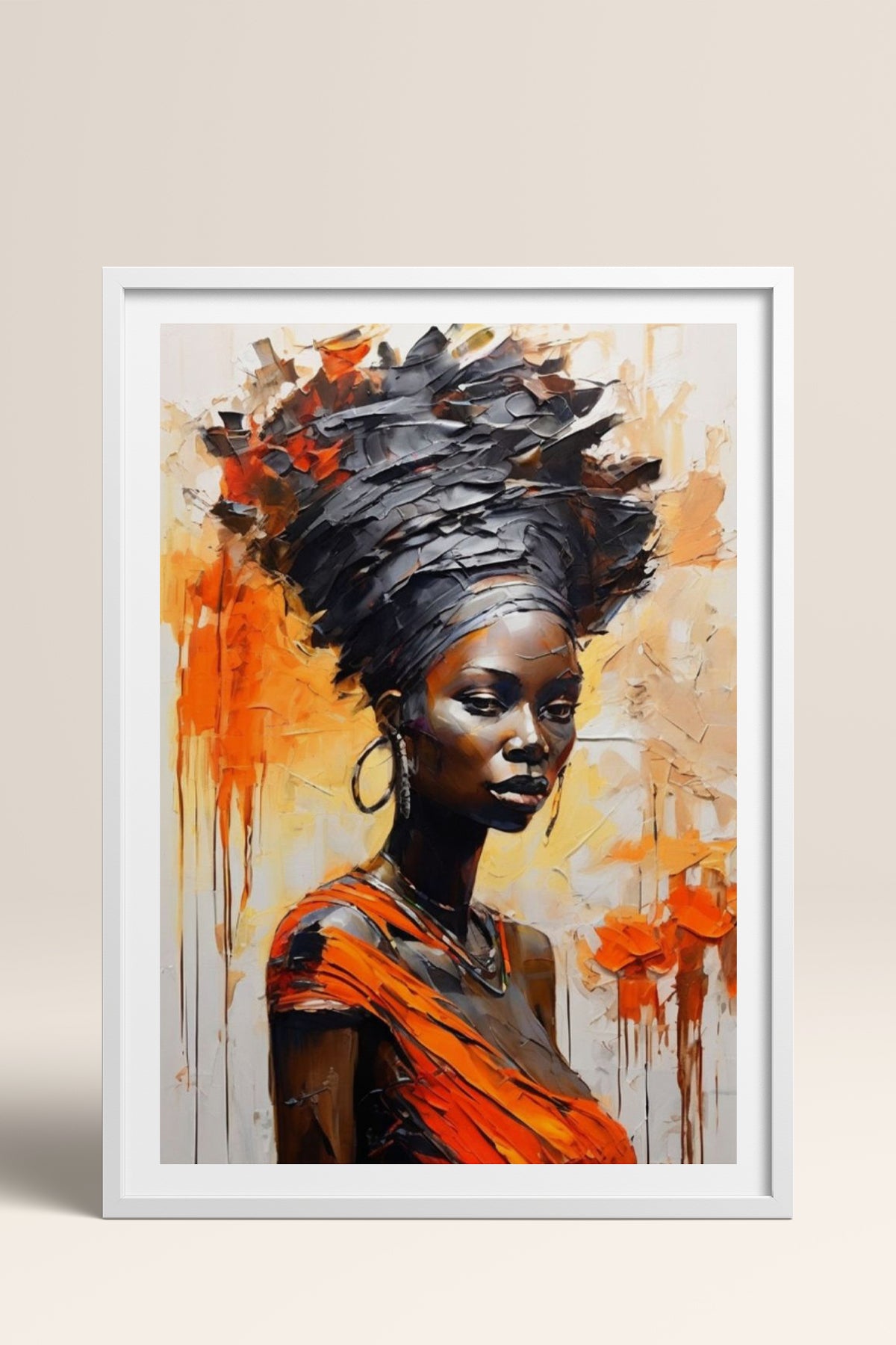 HOMEPACK Ahşap Çerçeveli Tablo Çerçeveli Poster Sanatsal Modern Duvar Dekoru TK-771