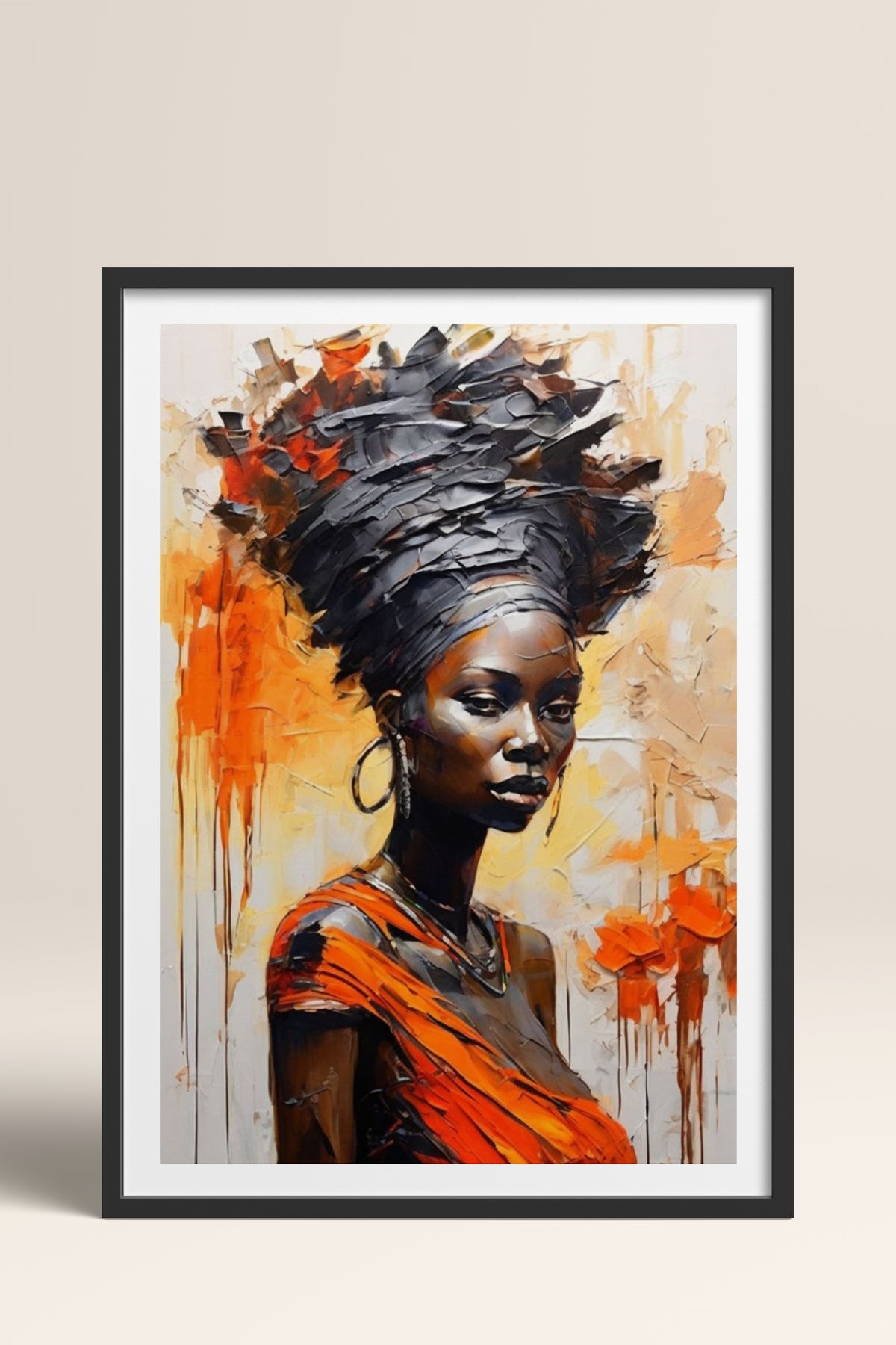 HOMEPACK Ahşap Çerçeveli Tablo Çerçeveli Poster Sanatsal Modern Duvar Dekoru TK-771