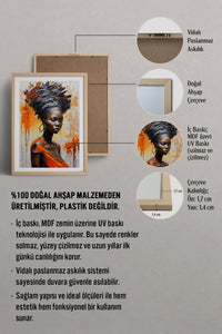 HOMEPACK Ahşap Çerçeveli Tablo Çerçeveli Poster Sanatsal Modern Duvar Dekoru TK-771