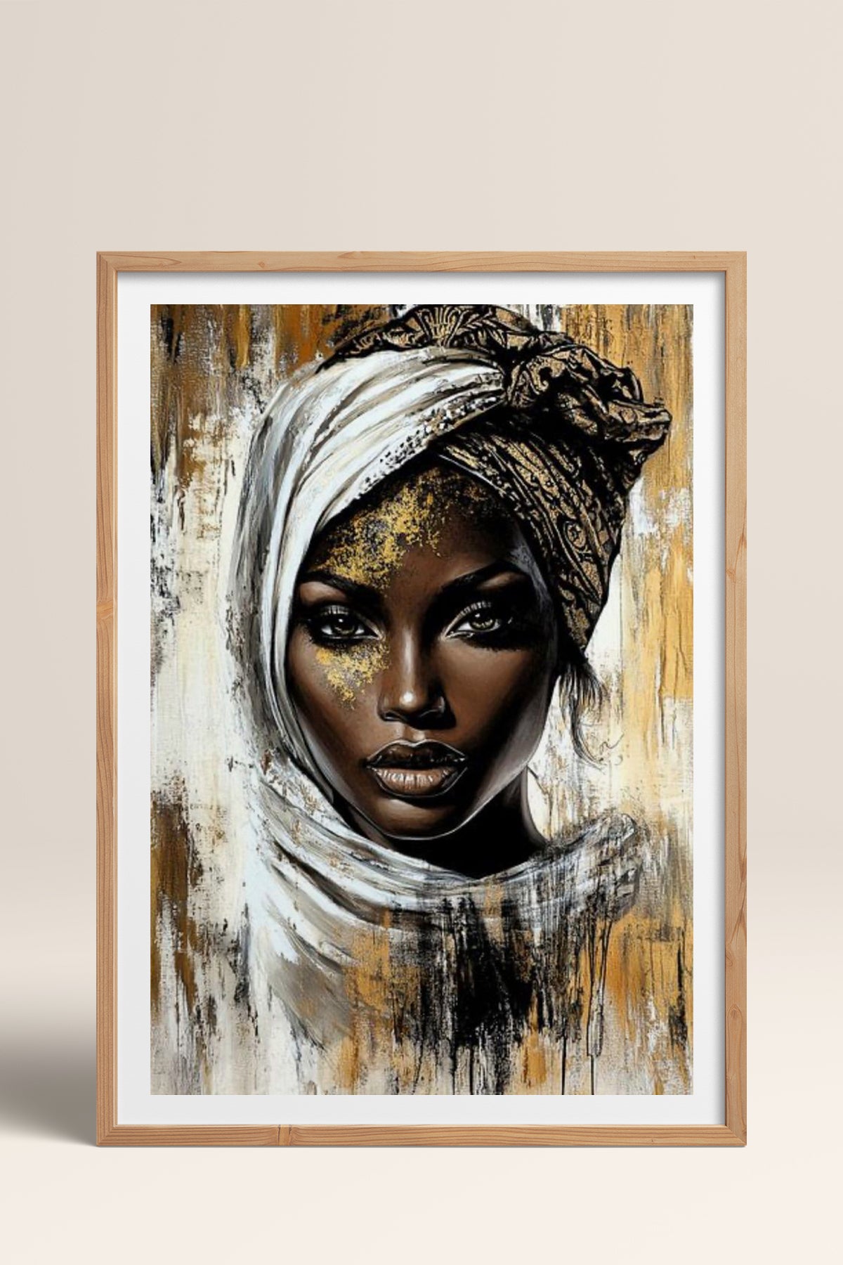 HOMEPACK Ahşap Çerçeveli Tablo Çerçeveli Poster Sanatsal Modern Duvar Dekoru TK-772