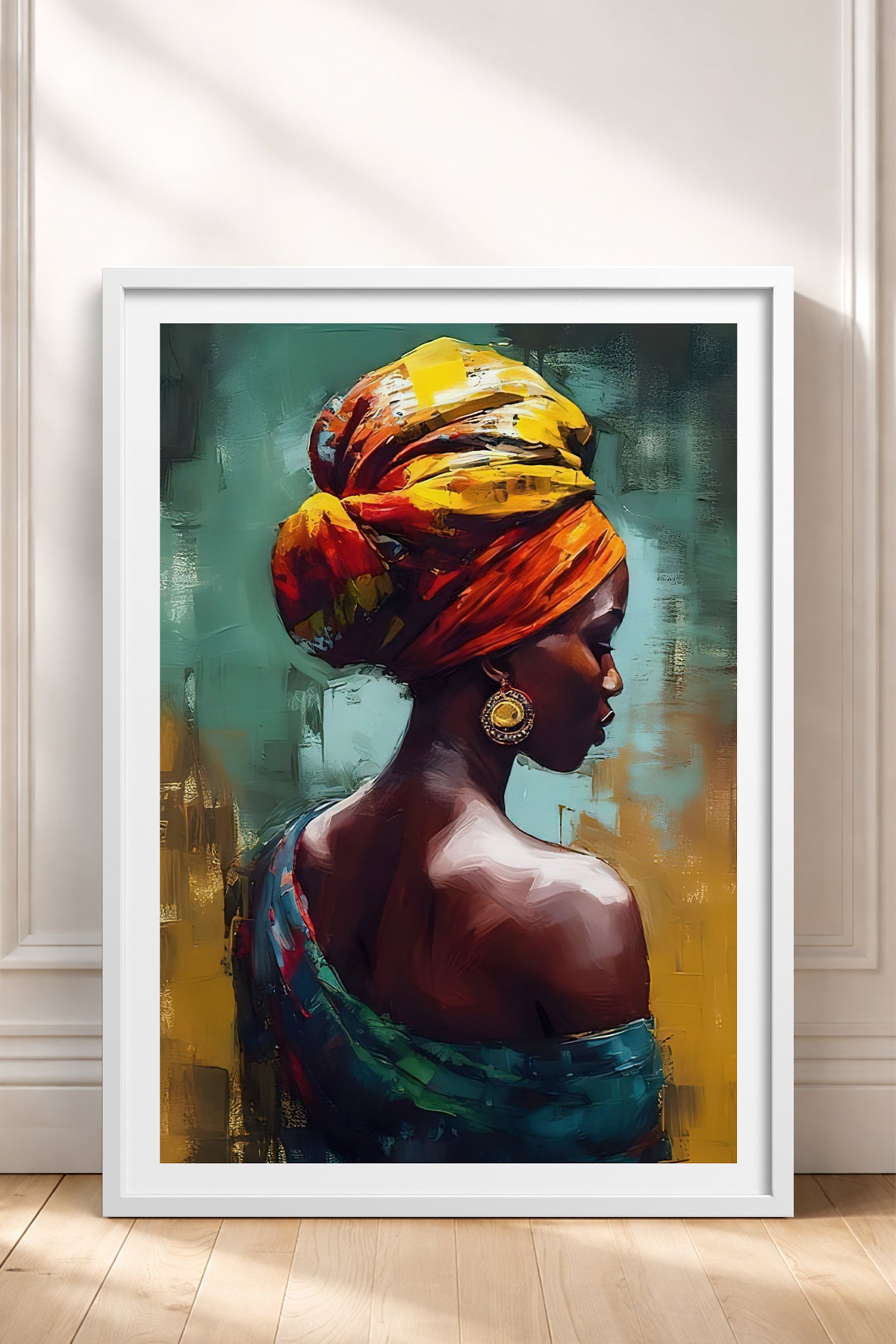 HOMEPACK Ahşap Çerçeveli Tablo Çerçeveli Poster Sanatsal Modern Duvar Dekoru TK-773