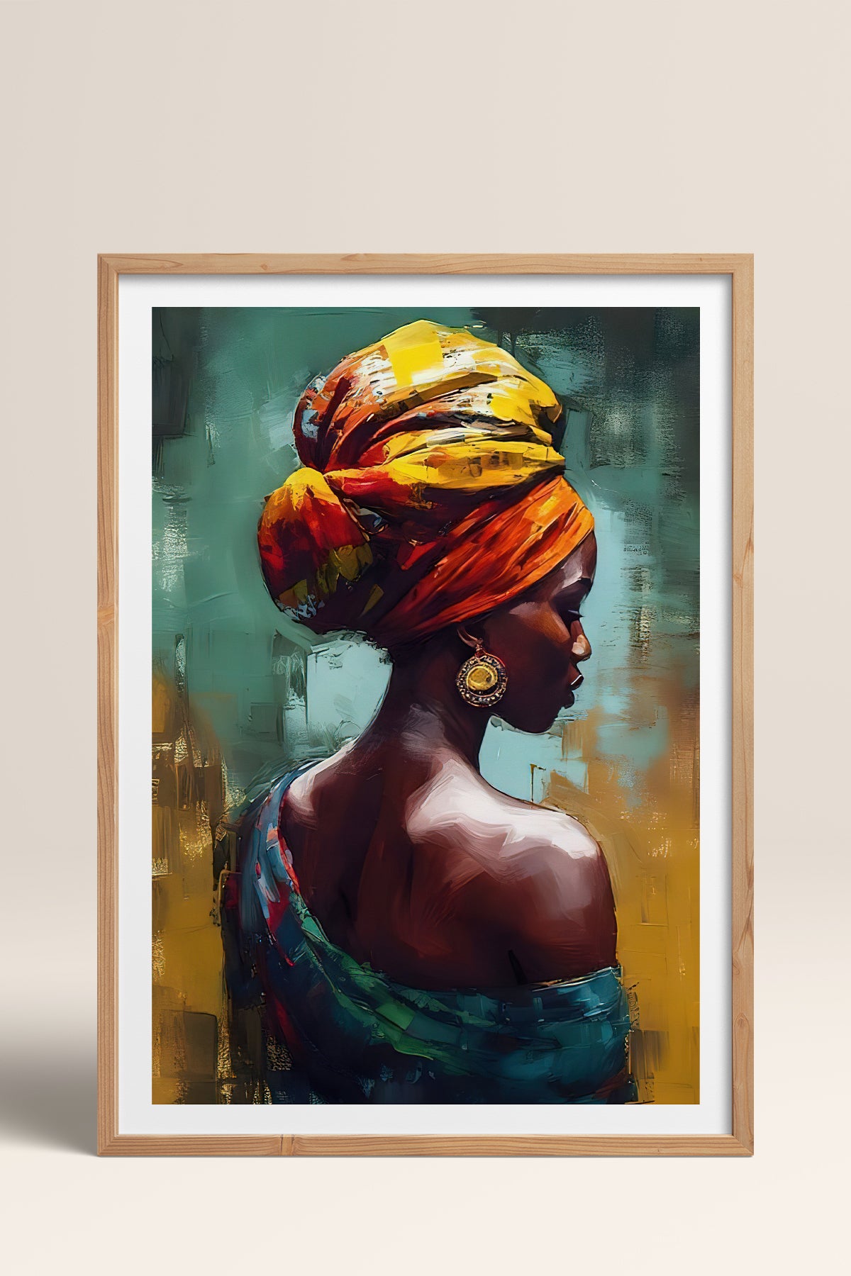 HOMEPACK Ahşap Çerçeveli Tablo Çerçeveli Poster Sanatsal Modern Duvar Dekoru TK-773