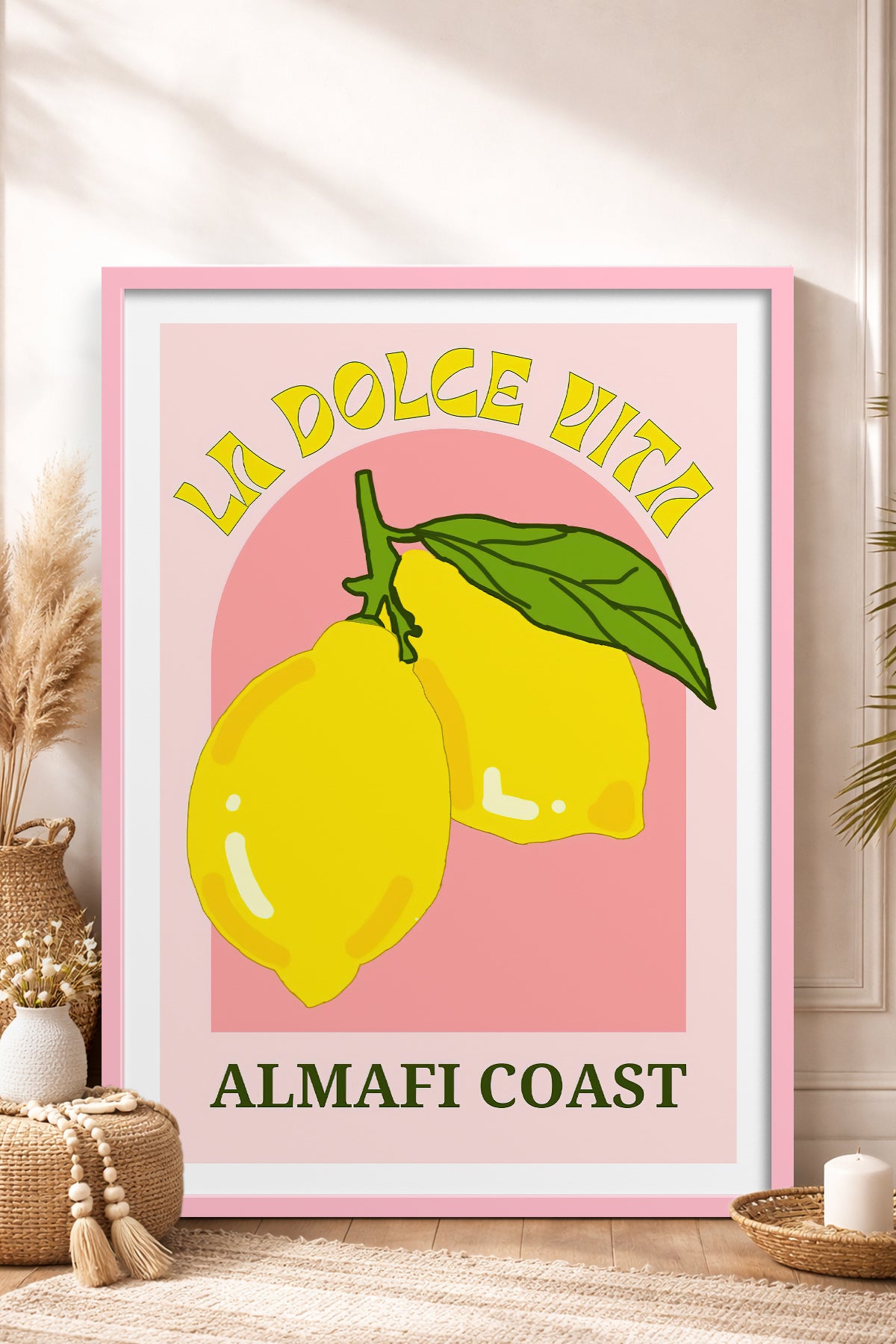 HOMEPACK Ahşap Çerçeveli Tablo Çerçeveli Poster Sanatsal Modern Duvar Dekoru TK-774
