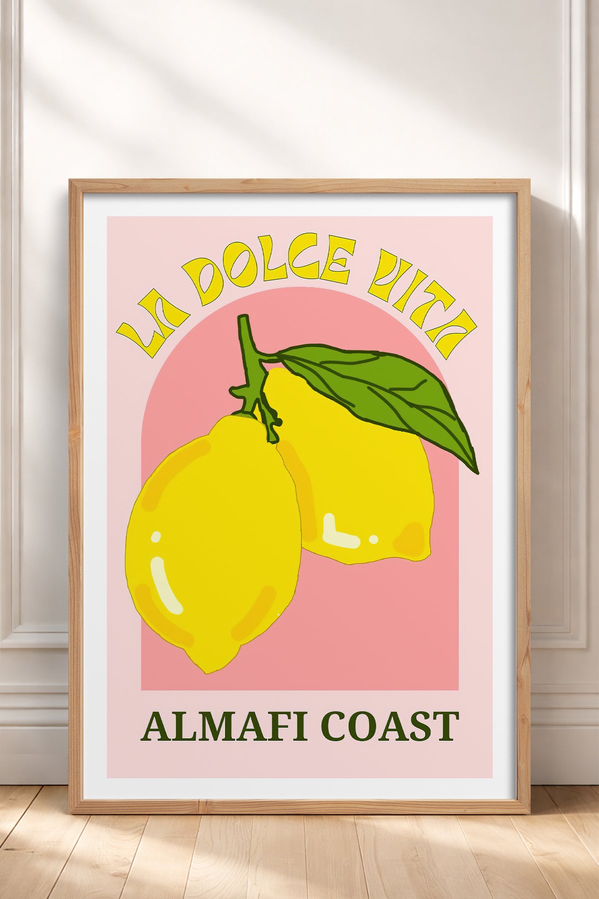 HOMEPACK Ahşap Çerçeveli Tablo Çerçeveli Poster Sanatsal Modern Duvar Dekoru TK-774