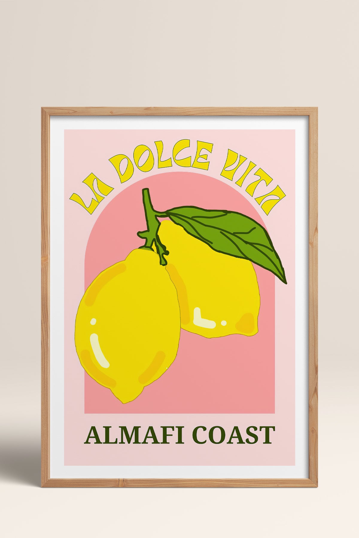 HOMEPACK Ahşap Çerçeveli Tablo Çerçeveli Poster Sanatsal Modern Duvar Dekoru TK-774