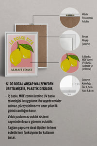 HOMEPACK Ahşap Çerçeveli Tablo Çerçeveli Poster Sanatsal Modern Duvar Dekoru TK-774