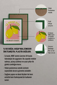 HOMEPACK Ahşap Çerçeveli Tablo Çerçeveli Poster Sanatsal Modern Duvar Dekoru TK-774