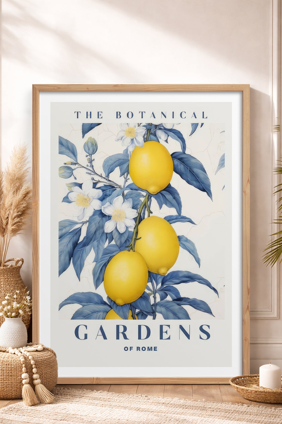 HOMEPACK Ahşap Çerçeveli Tablo Çerçeveli Poster Sanatsal Modern Duvar Dekoru TK-775