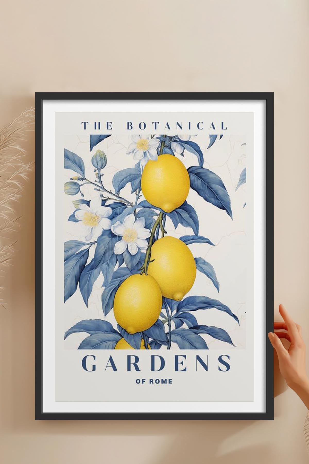HOMEPACK Ahşap Çerçeveli Tablo Çerçeveli Poster Sanatsal Modern Duvar Dekoru TK-775