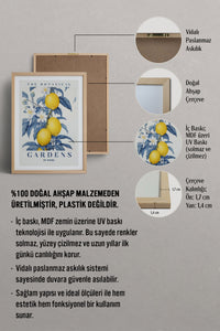 HOMEPACK Ahşap Çerçeveli Tablo Çerçeveli Poster Sanatsal Modern Duvar Dekoru TK-775